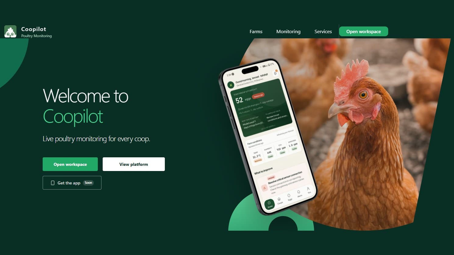 CooPilot landing page